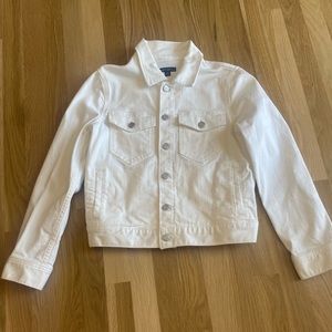J Crew White jean jacket